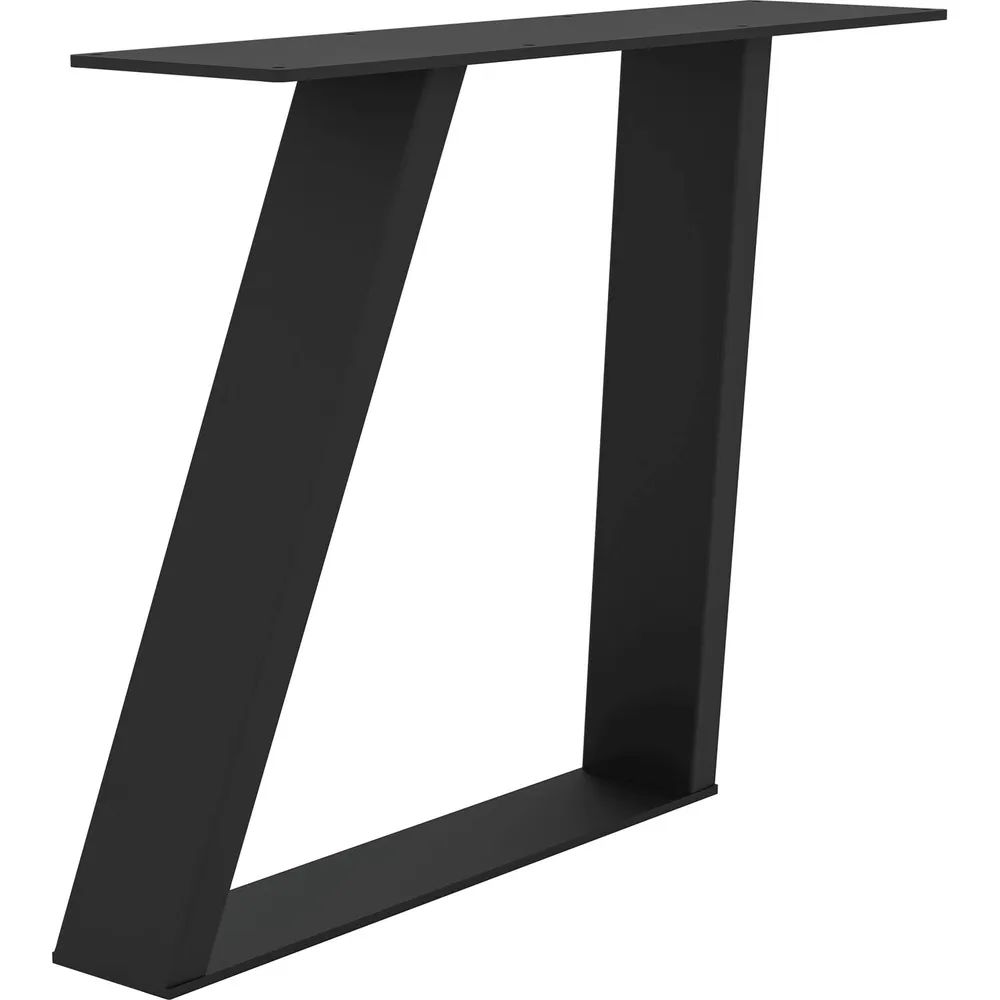 Edi Light GmbH  Tischkufe Etsi Trapez, Breite 800 mm, Stahl schwarz strukturiert