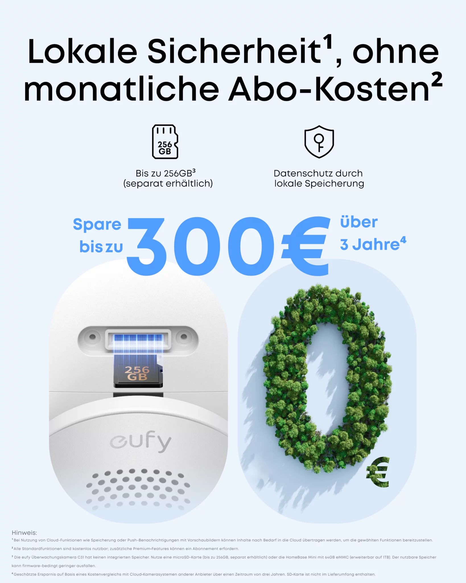 eufy 2x Cam C31 kabelgebunden inkl. HomeBase Mini