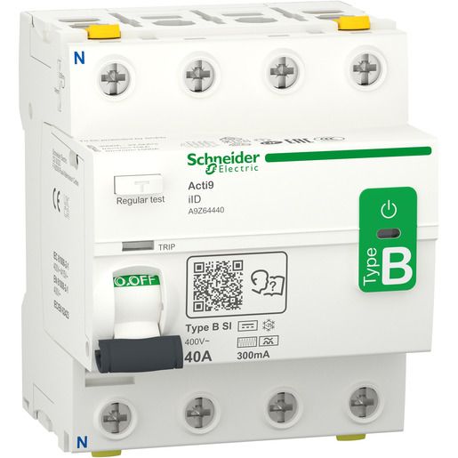 Schneider Electric FI IID 4P 40A 300MA TYP B-SI / SCHN.E A9Z64440