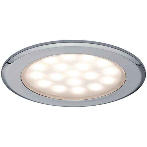 Paulmann LED MÖBELEINBAUL. RUND 2X2,5W / PAULMA CHROM/ALU 2ER 24N439 99920