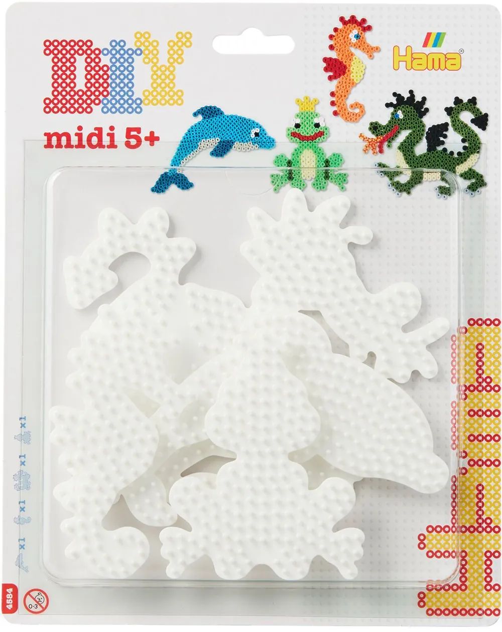 Malte Haaning Plastic A/S HAMA Stiftpl. Delfin/Seepferd/Frosch/Dra