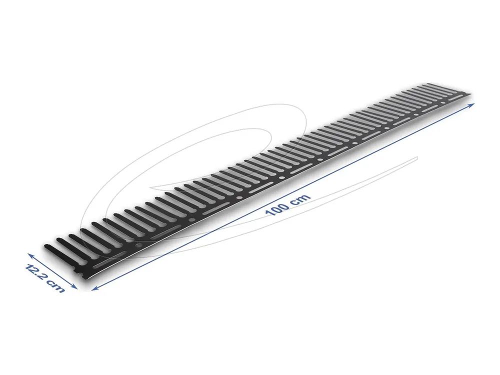 Delock Solarpanel-Tierbarriere - braun, RAL 8019 - 1 m (Packung mit 2)