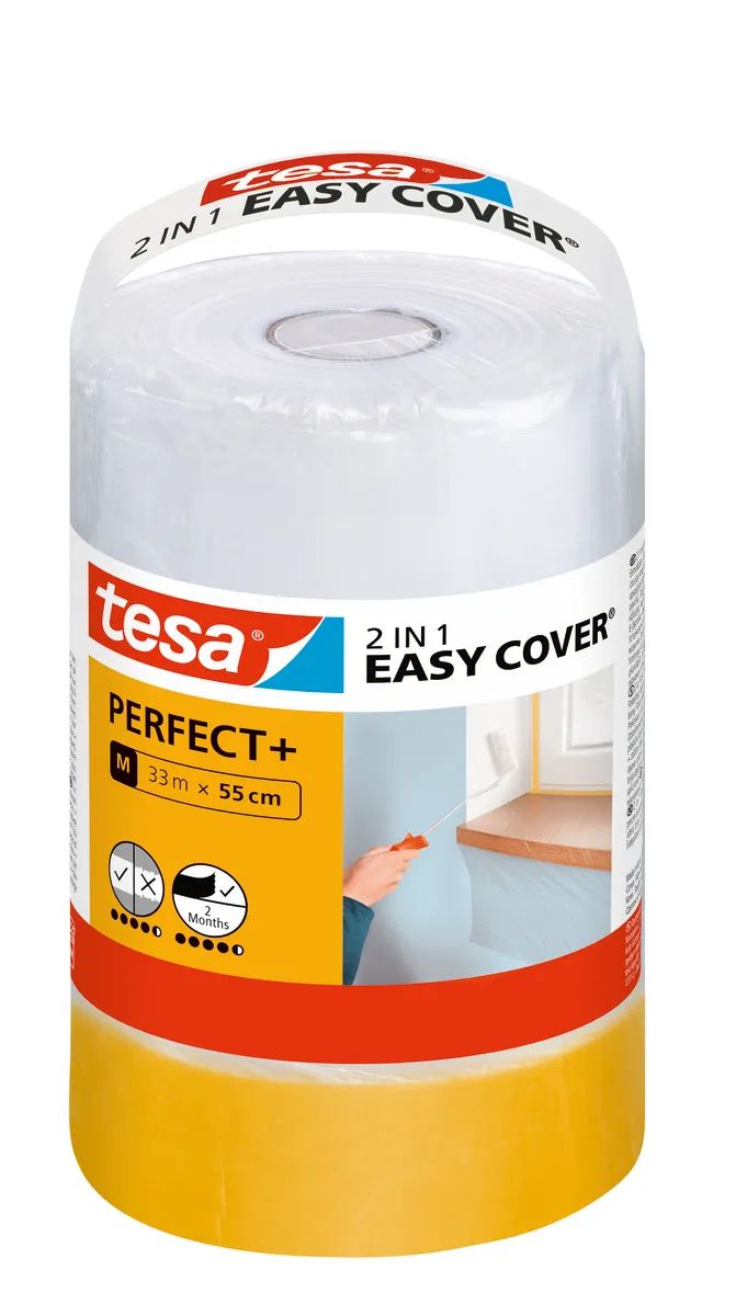 tesa® EASY COVER Perfect+ – Malerfolie Refill – Nachfüllrolle