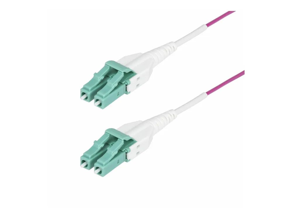 StarTech.com 5m (16.4ft) LC/LC (UPC) OM4 Multimode Fiber Optic Cable - Patch-Kabel - LC/UPC Duplex Multi-Mode (M)