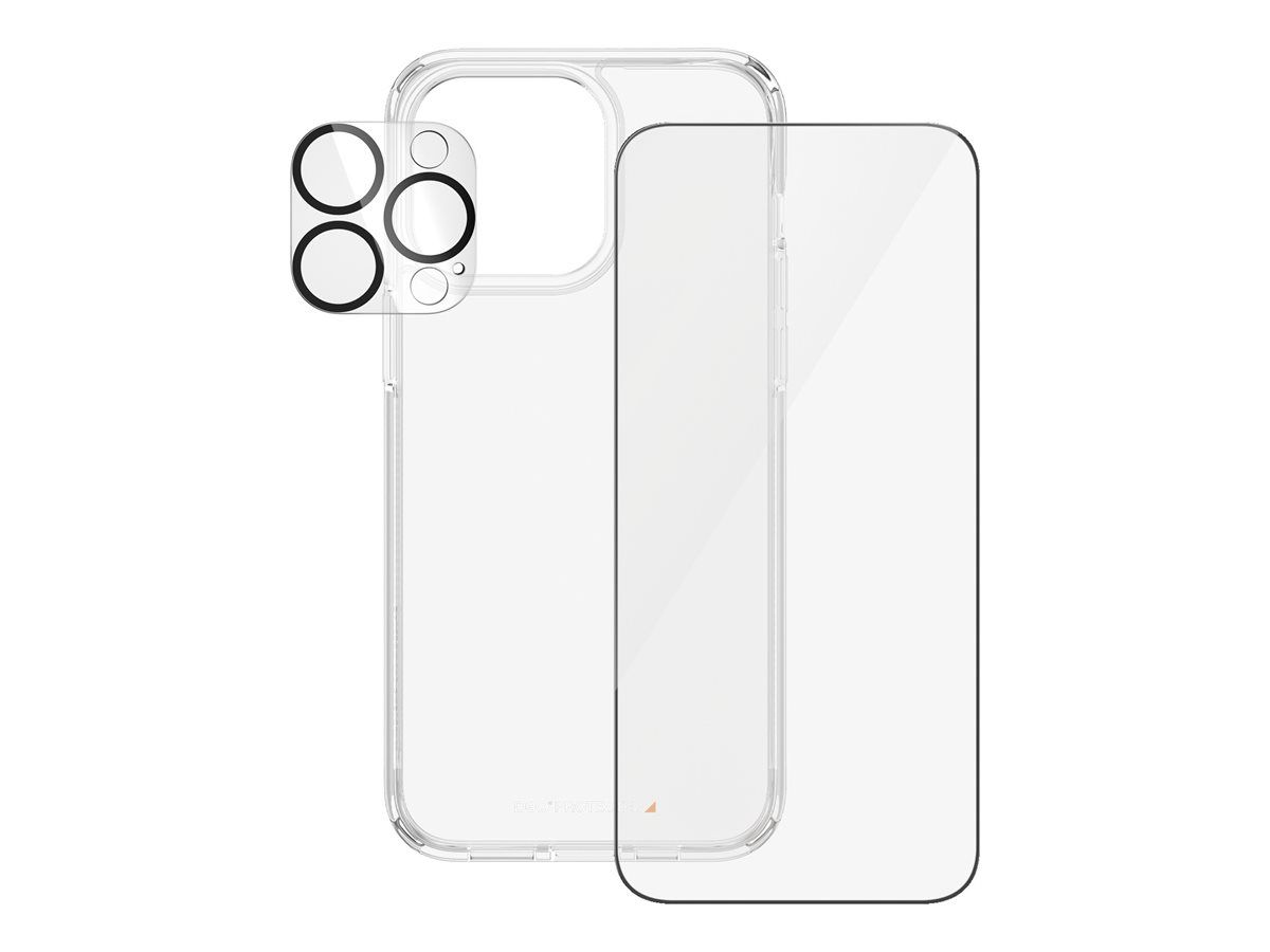 PanzerGlass 3-in-1 Pack - Schutzkit für Display / Objektiv / Rückseite für Handy
