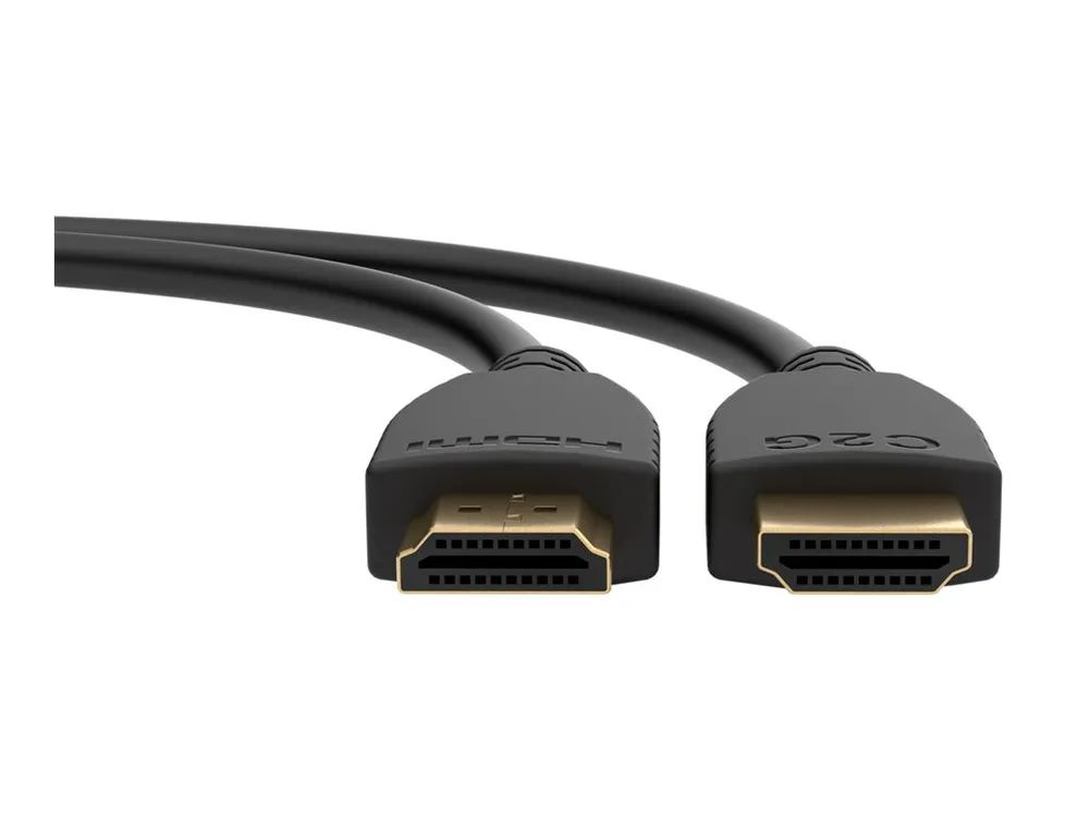 C2G Highspeed - HDMI-Kabel mit Ethernet - HDMI männlich zu HDMI männlich - 6 m - abgeschirmt - Schwarz - bi-direktional, unterstützt 4K 60 Hz (4096 x 2160)