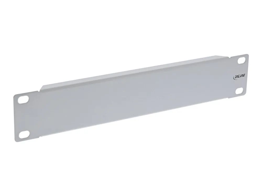 InLine 10" Blindplatte - 1HE - RAL 7035 grau