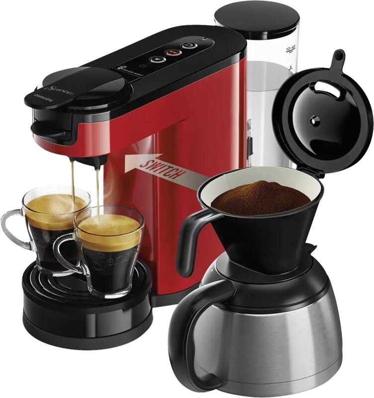 Philips Kaffeepadautomat 2in1 Senseo® HD6592/84 Switch 2-in-