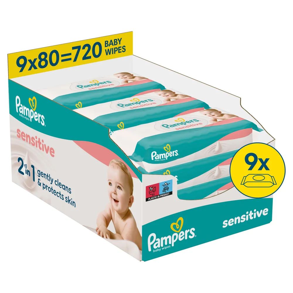 Pampers Feuchte Tücher Sensitive 9x