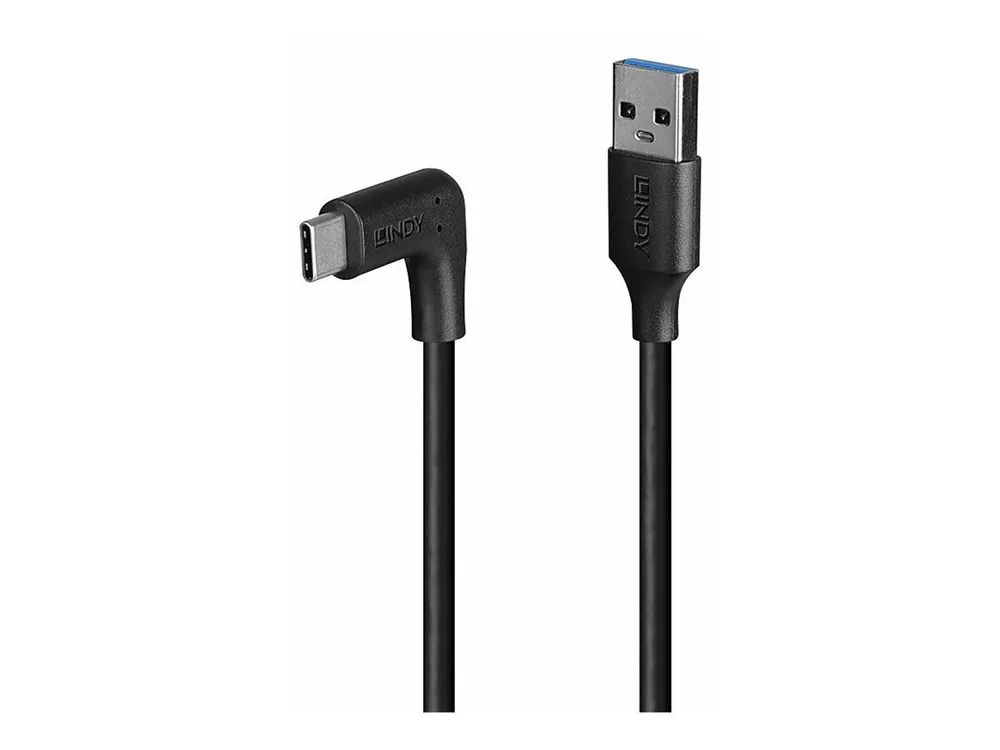 Lindy 0.5m USB 3.2 Typ A an C Kabel 90° gewinkelt