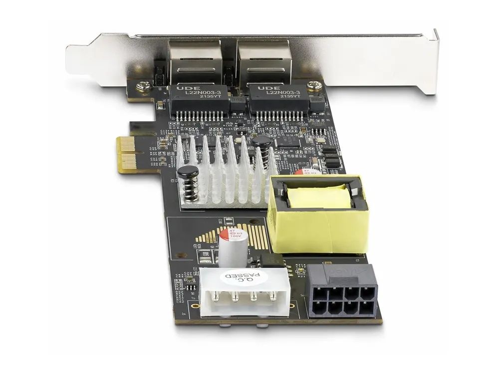 StarTech.com 2-Port 2.5Gbps PoE Network Card, Intel I225-V, 802.3af/at