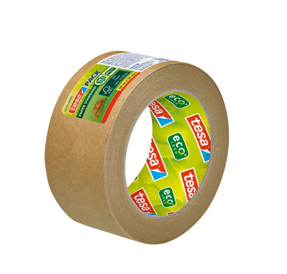Tesa pack Papier Standard ecoLogo braun -Packband