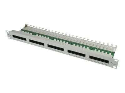 Telegärtner Karl Gärtner Telegärtner ISDN/Telephone Patch Panel MPPI25-H - Patch Panel - Hellgrau, RAL 7035 - 1U - 48.3 cm (19")