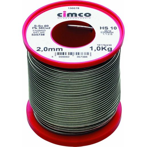 Cimco ELEK.LOT-S 2MM 0,5KG SPULE / CIMCO 150076 SN60PB40 150076