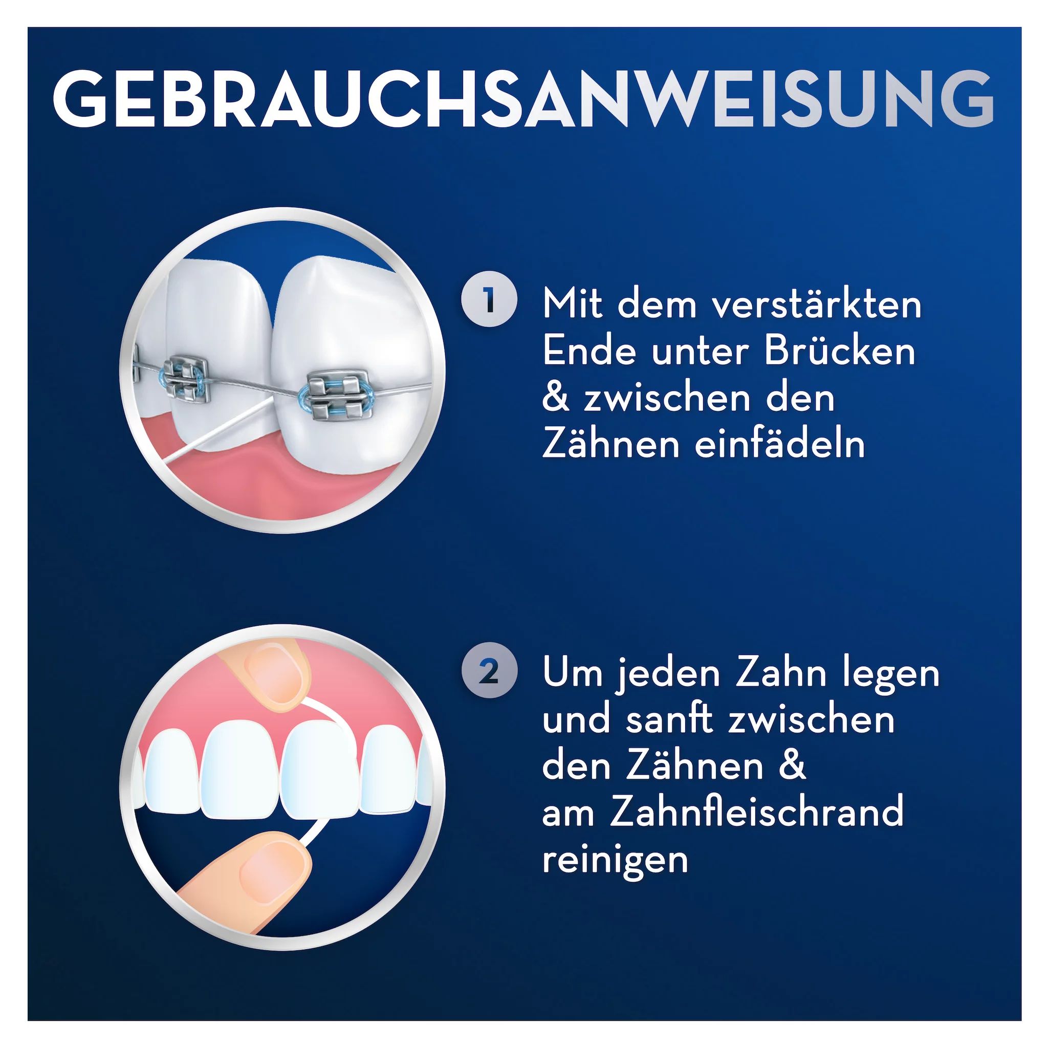 Oral-B Threader Zahnseide 50 Fäden
