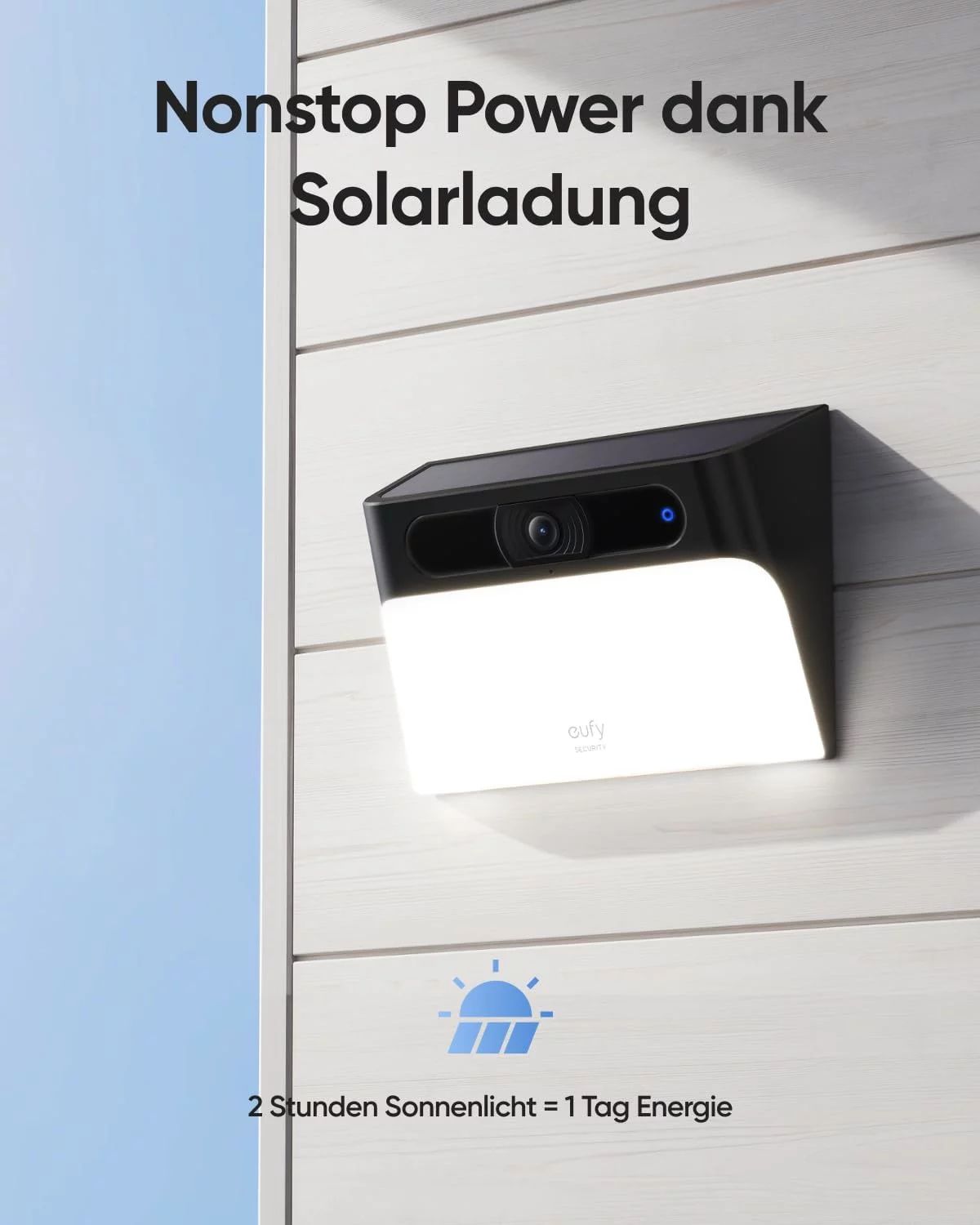 eufy Solar Wall Light Cam S120 - Netzwerk-Überwachungskamera - witterungsbeständig