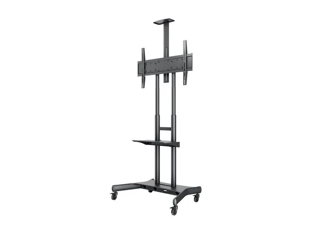 Hagor Multibrackets M Public Floorstand Basic 180 - Aufstellung - für Flachbildschirm / Videokonferenzsystem - Schwarz - Bildschirmgröße: 139.7-203.2 cm (55"-80")