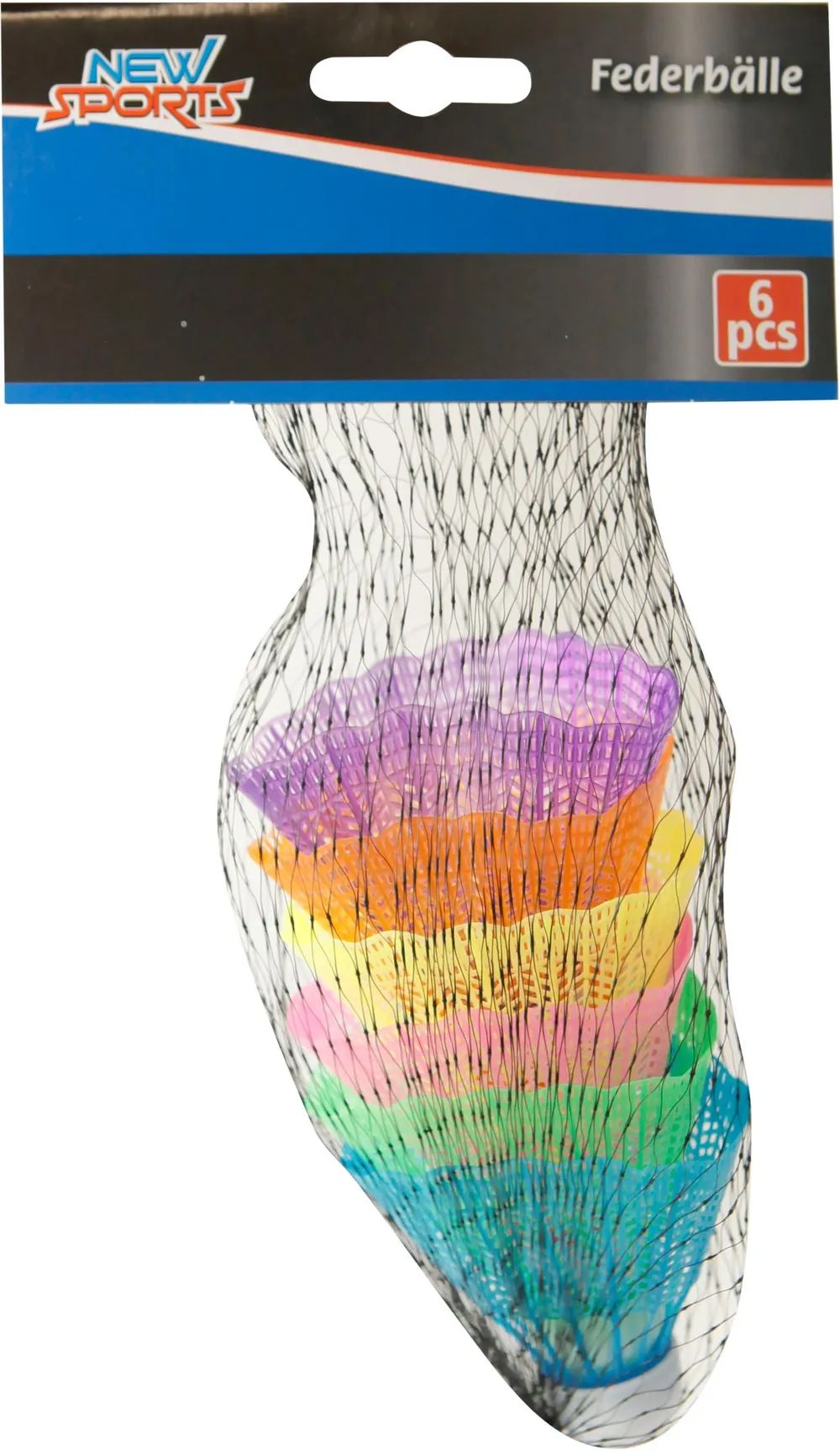 VEDES Großhandel GmbH - Ware NSP Federbälle, bunt, 6 Stück