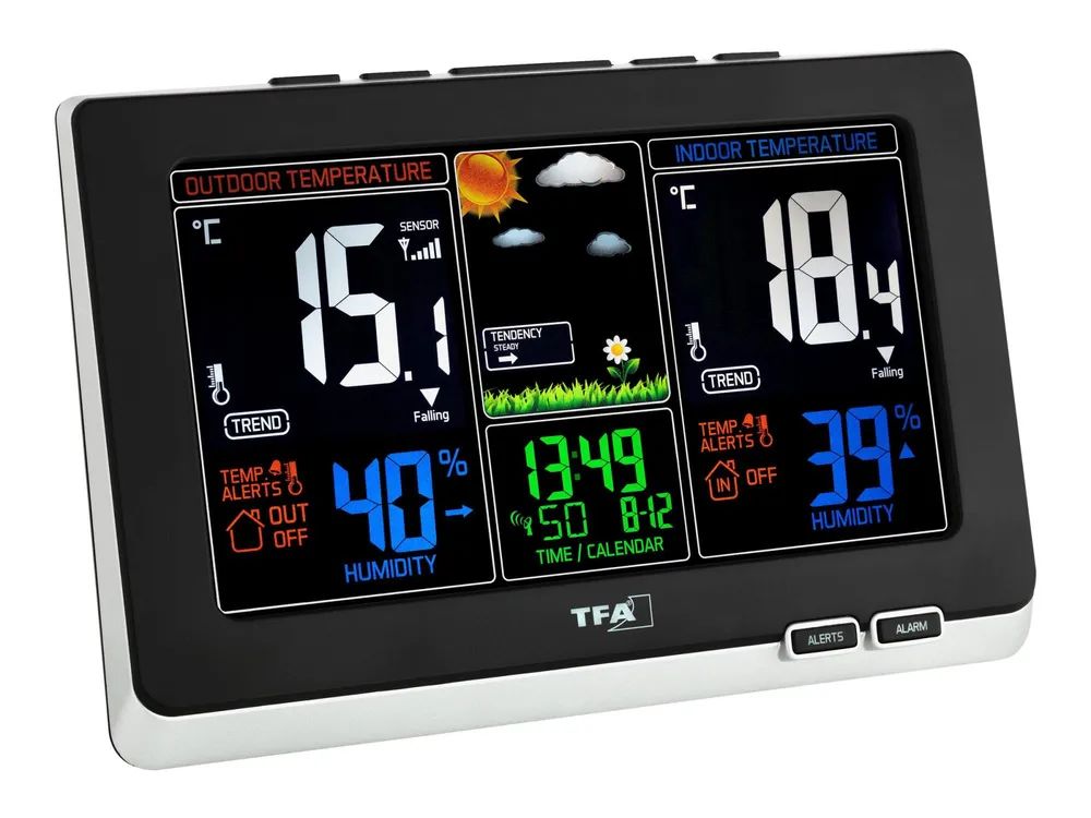 TFA Spring - Wetterstation - Schwarz, Silber