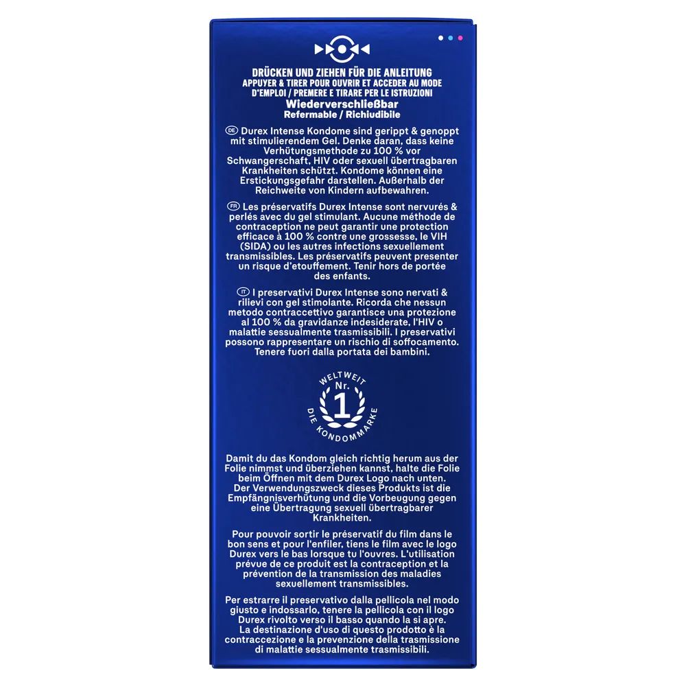 Durex Intense Orgasmic Kondom 22er