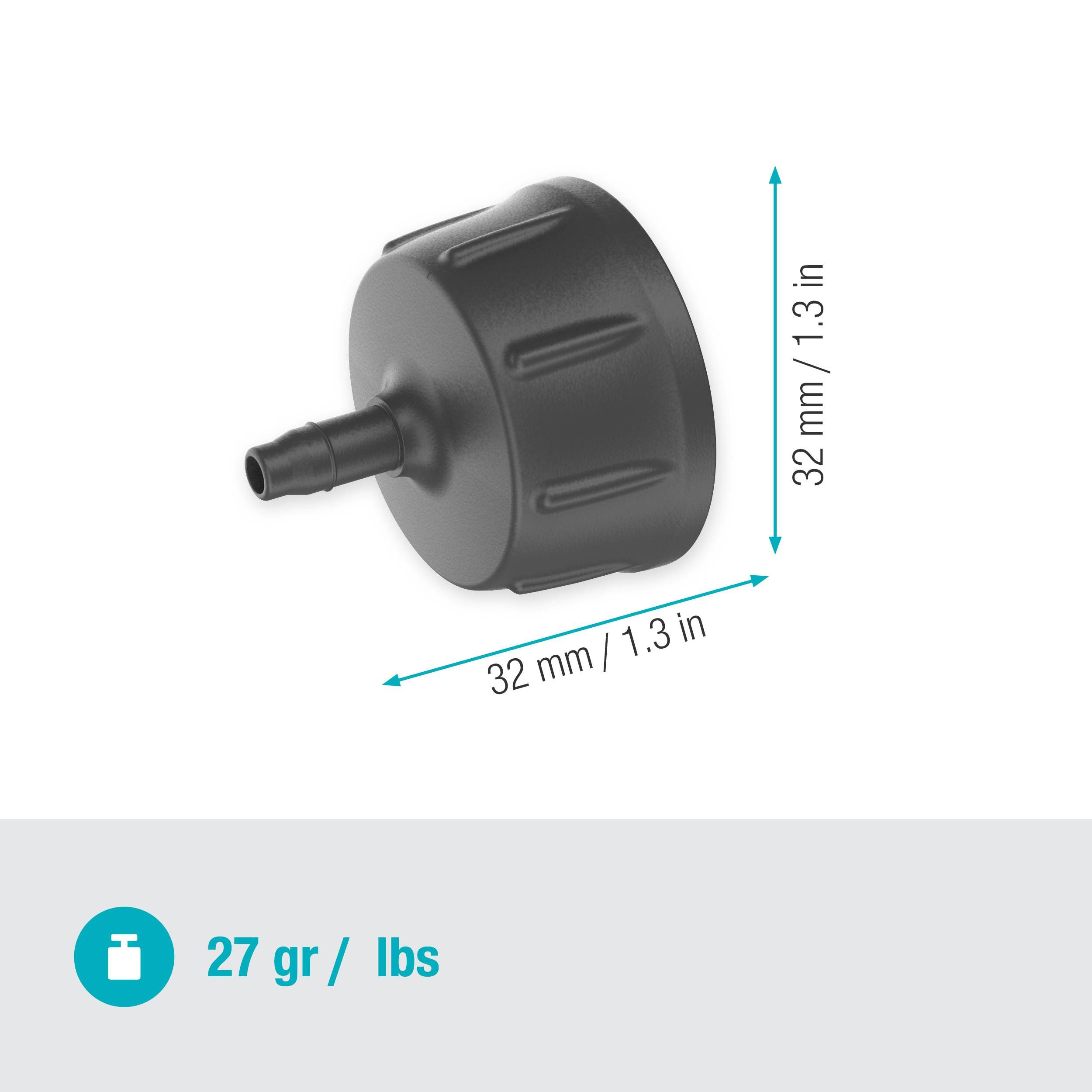 Gardena Micro-Drip-System Hahnanschluss 4,6 mm (3/16") - G 3/4"