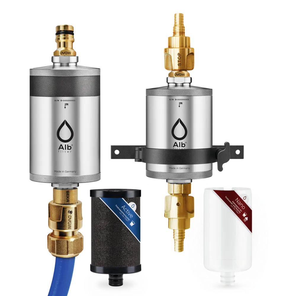 Blaufaktor Alb Filter® PRO CAMPER Set Edelstahl(R)