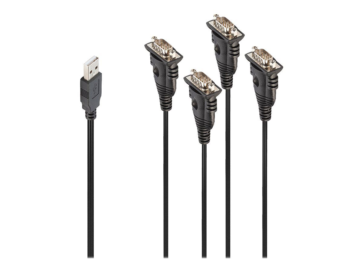 Lindy Serieller Adapter - USB - RS-232 x 4