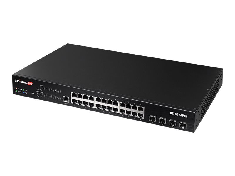 Edimax Pro GS-5424PLX - Switch - Smart - 24 x 10/100/1000 (PoE+)