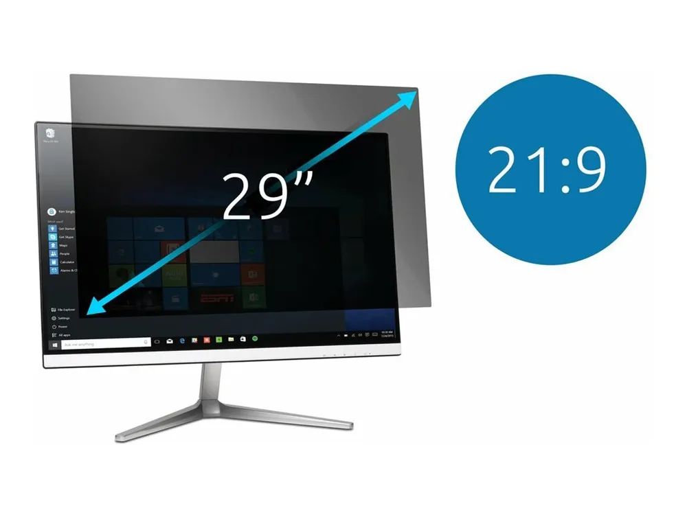 Kensington Blickschutzfilter für Bildschirme - 2-Wege - entfernbar - 73.7 cm (29")