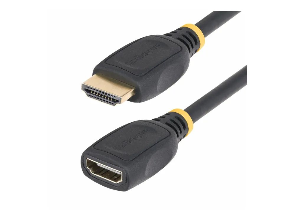 StarTech.com 0,5m HDMI 2.0 Verlängerungskabel, 4K 60Hz, Stecker/Buchse