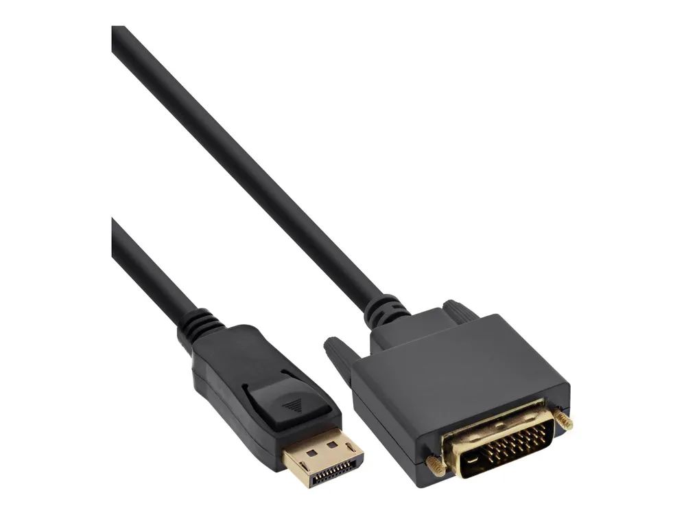 InLine DisplayPort zu DVI Konverter Kabel - schwarz - 1m
