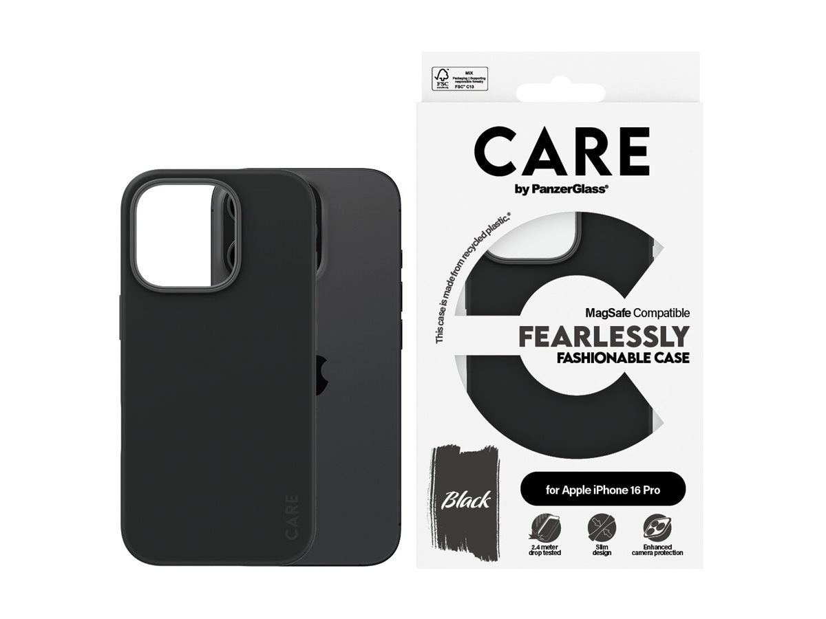 PanzerGlass CARE by PanzerGlass - Hintere Abdeckung für Mobiltelefon - kompatibel mit MagSafe - fettabweisende Beschichtung, Thermoplastisches Polyurethan (TPU)