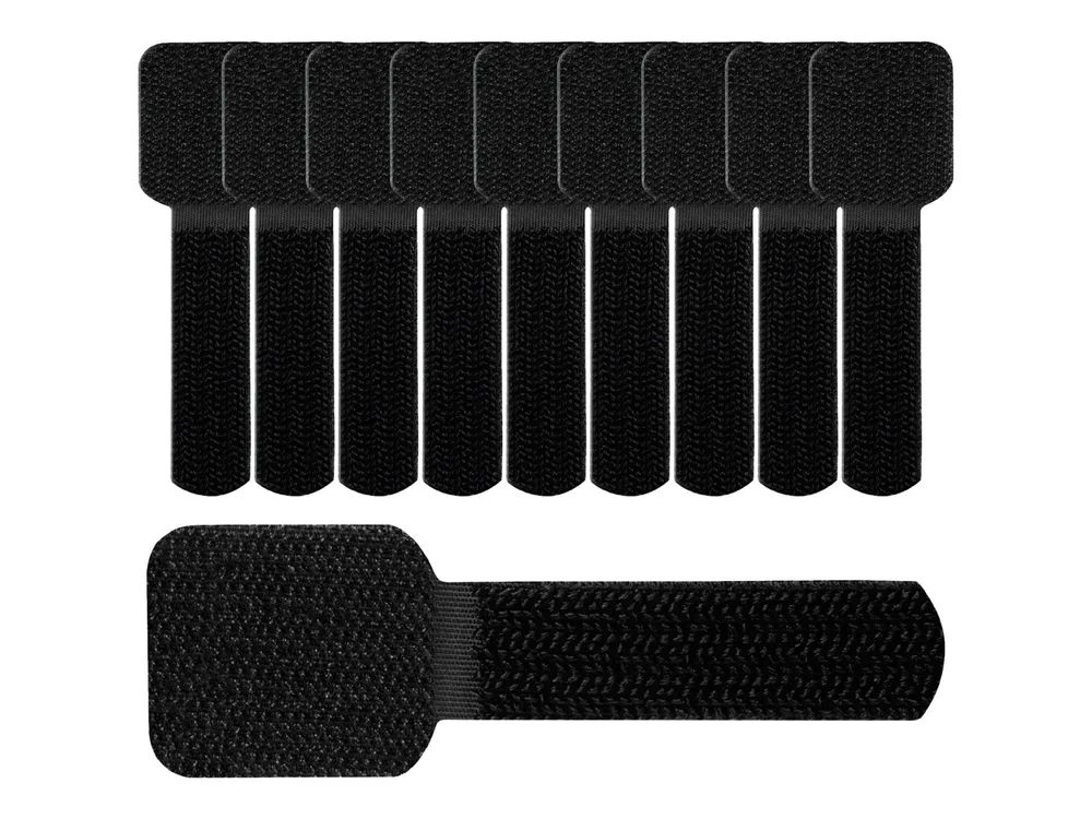 Label-the-cable LTC PRO Wall - Kabelhalter - Oberfläche montierbar, geeignet für Wandmontage - 9 cm - Schwarz (Packung mit 50)