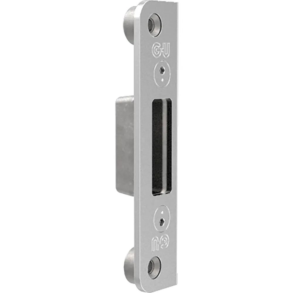 BKS Schließplatte verd. für Automatikriegel, Y=13 mm, Stahl dekorsilber