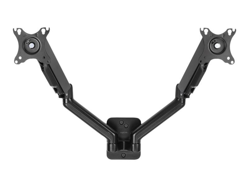 LogiLink Befestigungskit - Gasfeder - für 2 LCD-/Plasma-Konsolen - Kunststoff, Stahl, Aluminium - Schwarz - Bildschirmgröße: 43.2-81.3 cm (17"-32")