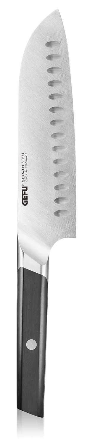 GEFU Santokumesser ACURO, 18 cm Kullenschliff