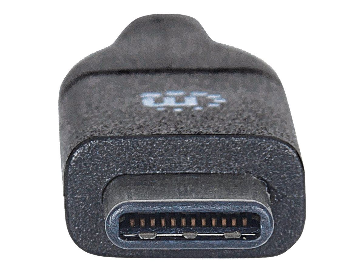 Manhattan USB-C to USB-C Cable, 1m, Male to Male, Black, 10 Gbps (USB 3.2 Gen2 aka USB 3.1)