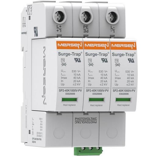 Mersen PV-Ü-ABLEITER T2 1000V 3P +FM / MERSEN STPT2-40K1000V-YPVM 83020141