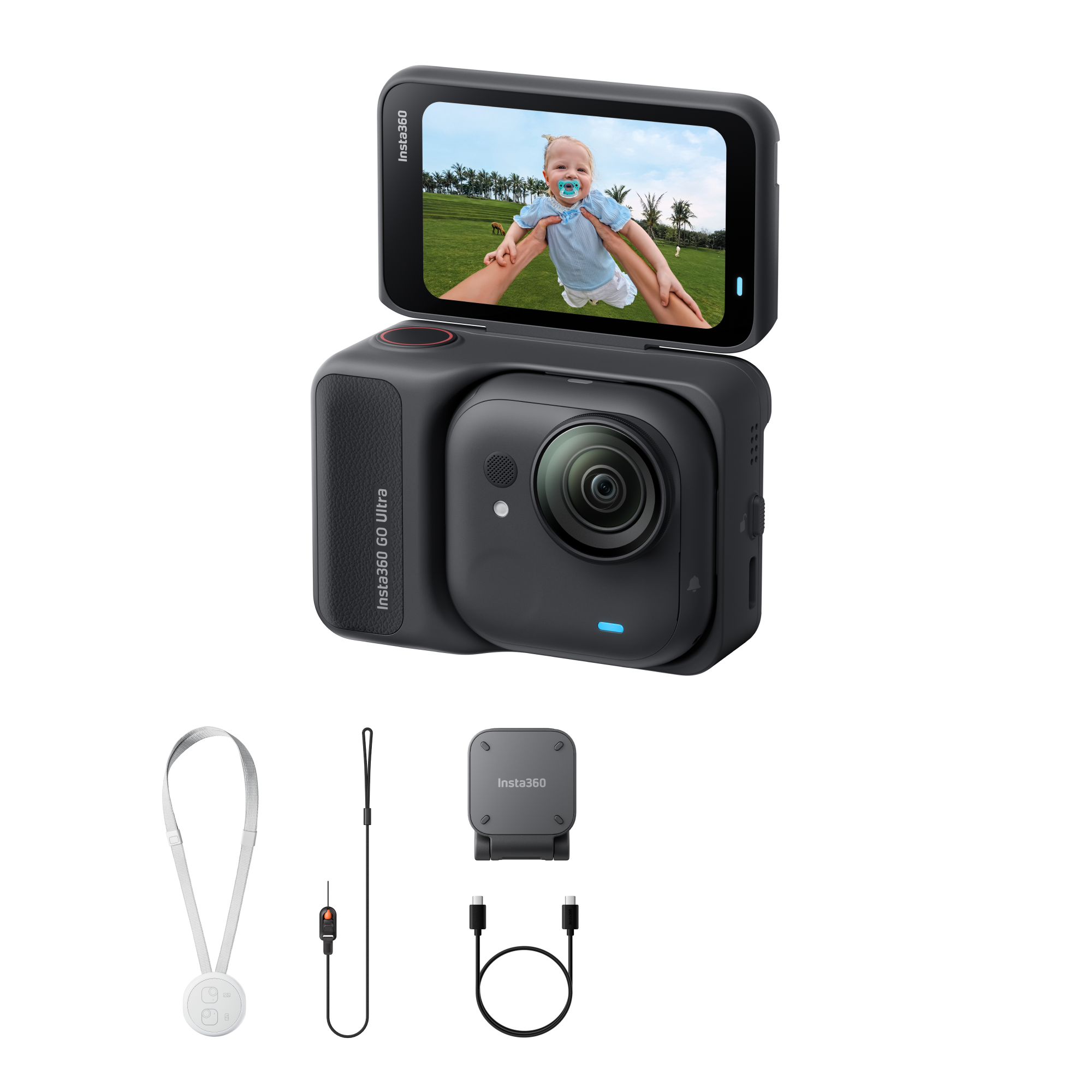 Insta360 GO Ultra Standard Bundle 4K Actionkamera - Midnight Black