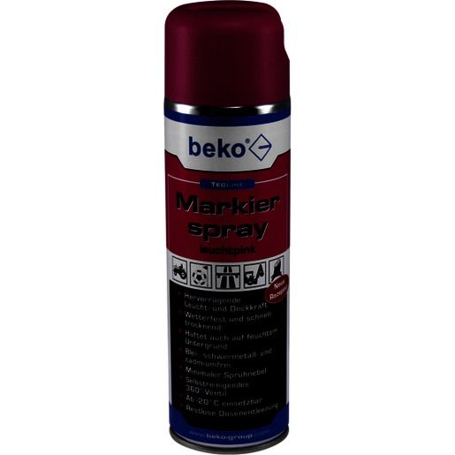 BekoGroup TECLINE MARKIERSPRAY PINK / BEKOGR 2941500 500ML 294 1 500