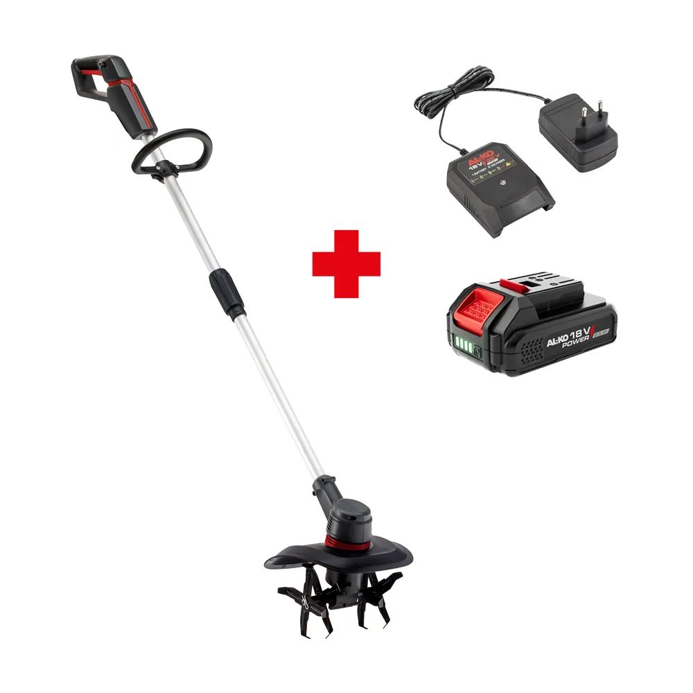 AL-KO Akku Bodenhacke TLD 1820 Set (inkl. Akku 2,5 Ah und Ladegerät C40.6 Li)