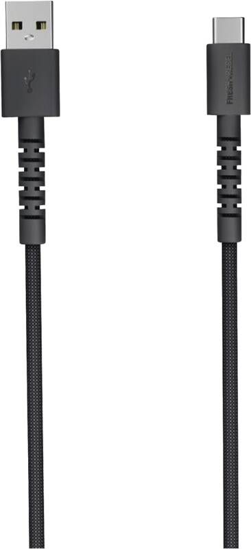 Fresh 'n Rebel USB-A zu USB-C silikon geflochtenes Kabel "FlexWave" 2m, Storm Grey