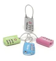 MasterLock 30 mm breites TSA-Gepckschloss mit flexiblem Bgel und individuell einstellbarer Zahlenkombination - verschiedene Farben - Gepäckkombinationsschloss - Jede Marke - Metall - Vinyl - Blau - Grün - Grau - Pink - Stahl - Rucksack - Aktenkoffer 