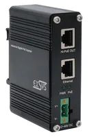 Exsys PoE++ Gigabit Injektor 60W - -40°C bis +80°C - Gigabit Ethernet - 10,100,1000 Mbit/s - 10/100/1000 - IEEE 802.3af - IEEE 802.3at - IEEE 802.3bt - Schwarz - Metall