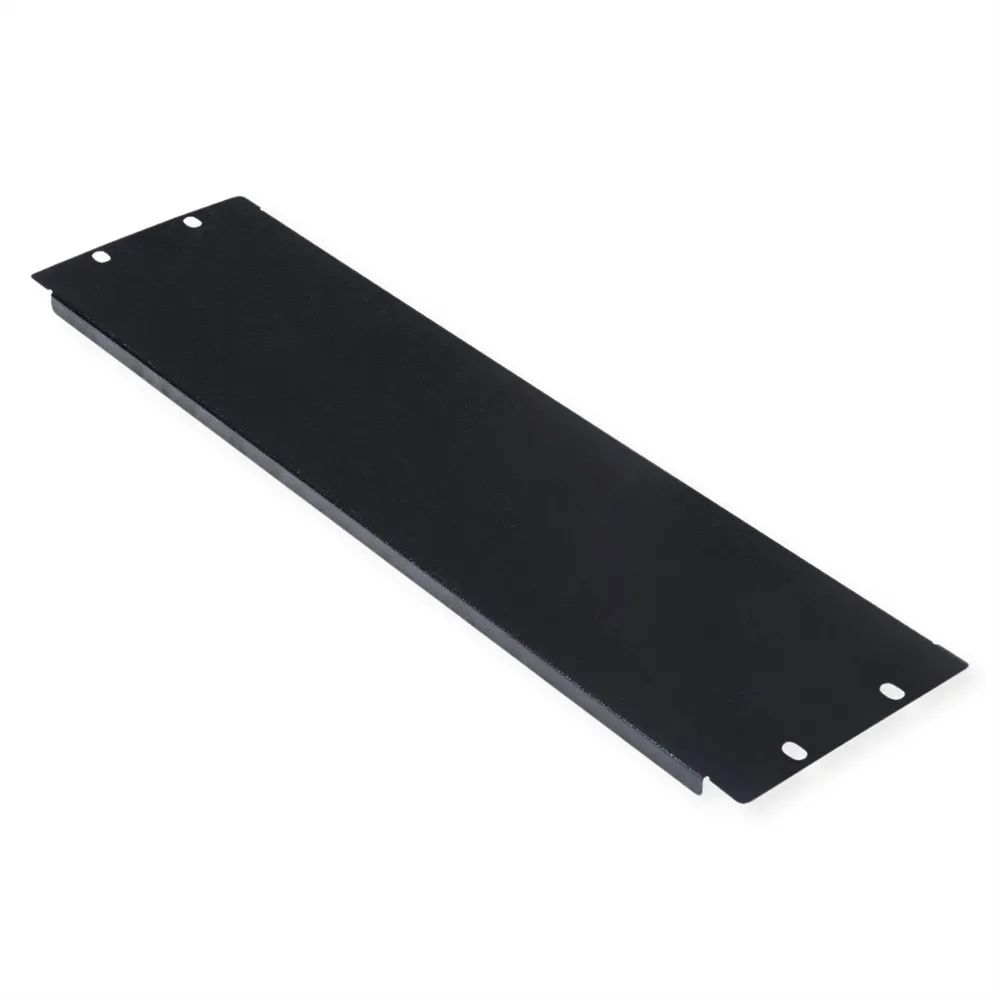ROLINE Blindabdeckung - Jet Black, RAL 9005 - 3U - 48.3 cm (19")