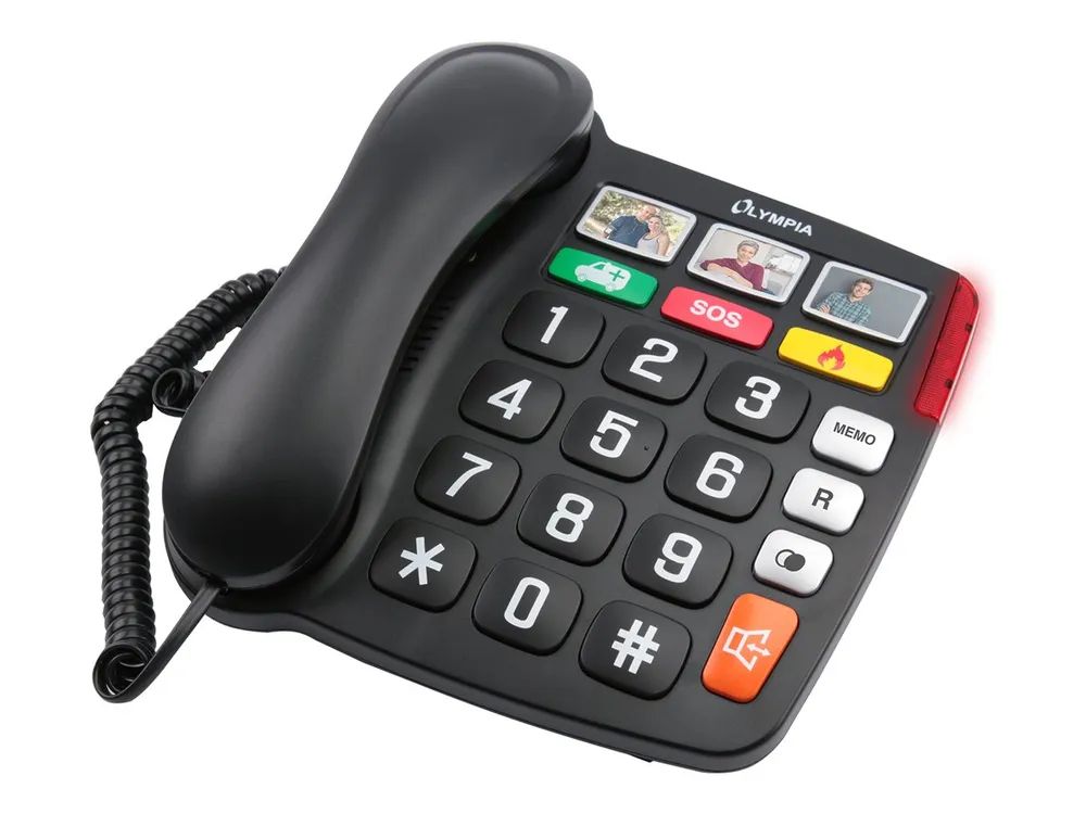 Olympia 4500 - Telefon mit Schnur - Schwarz
