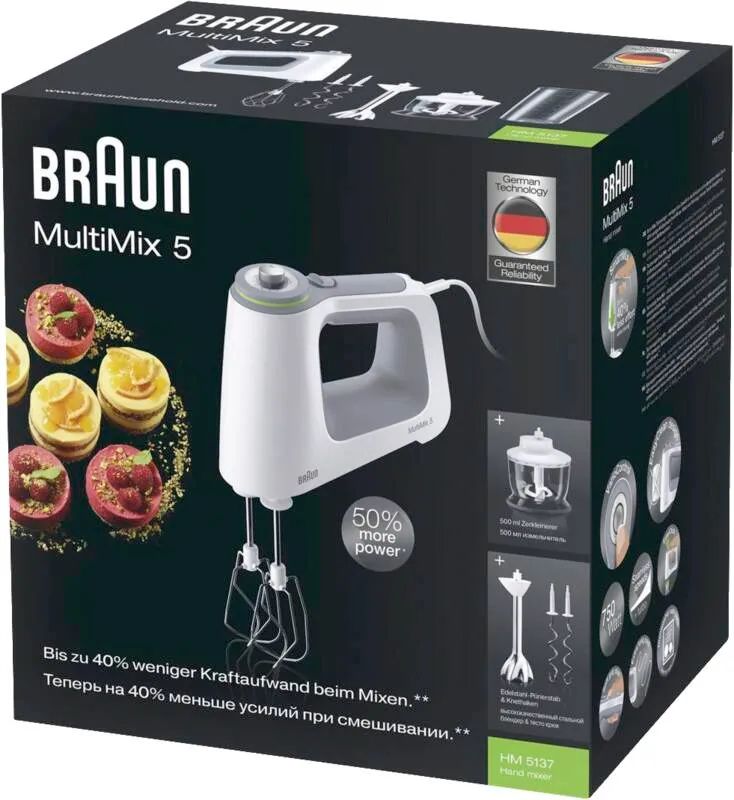 Braun Handmixer MultiMix 5 HM 5137 WH