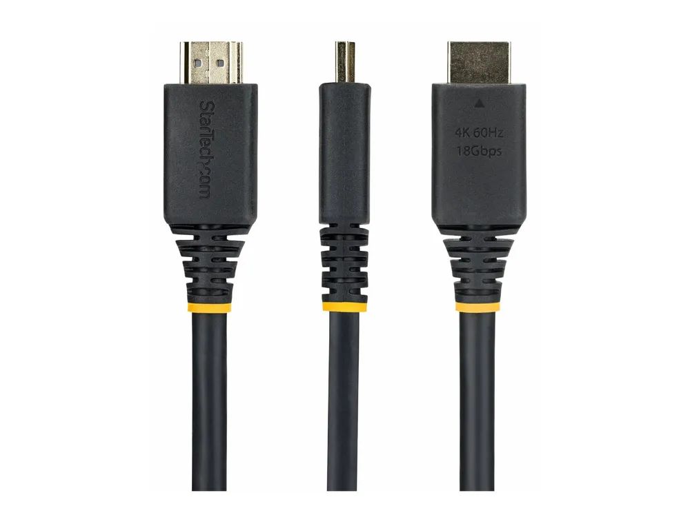 StarTech.com Startech - High Speed - HDMI-Verlängerungskabel mit Ethernet - HDMI männlich zu HDMI weiblich - 2 m - Schwarz - Panelmontage, 1440p (UWQHD)