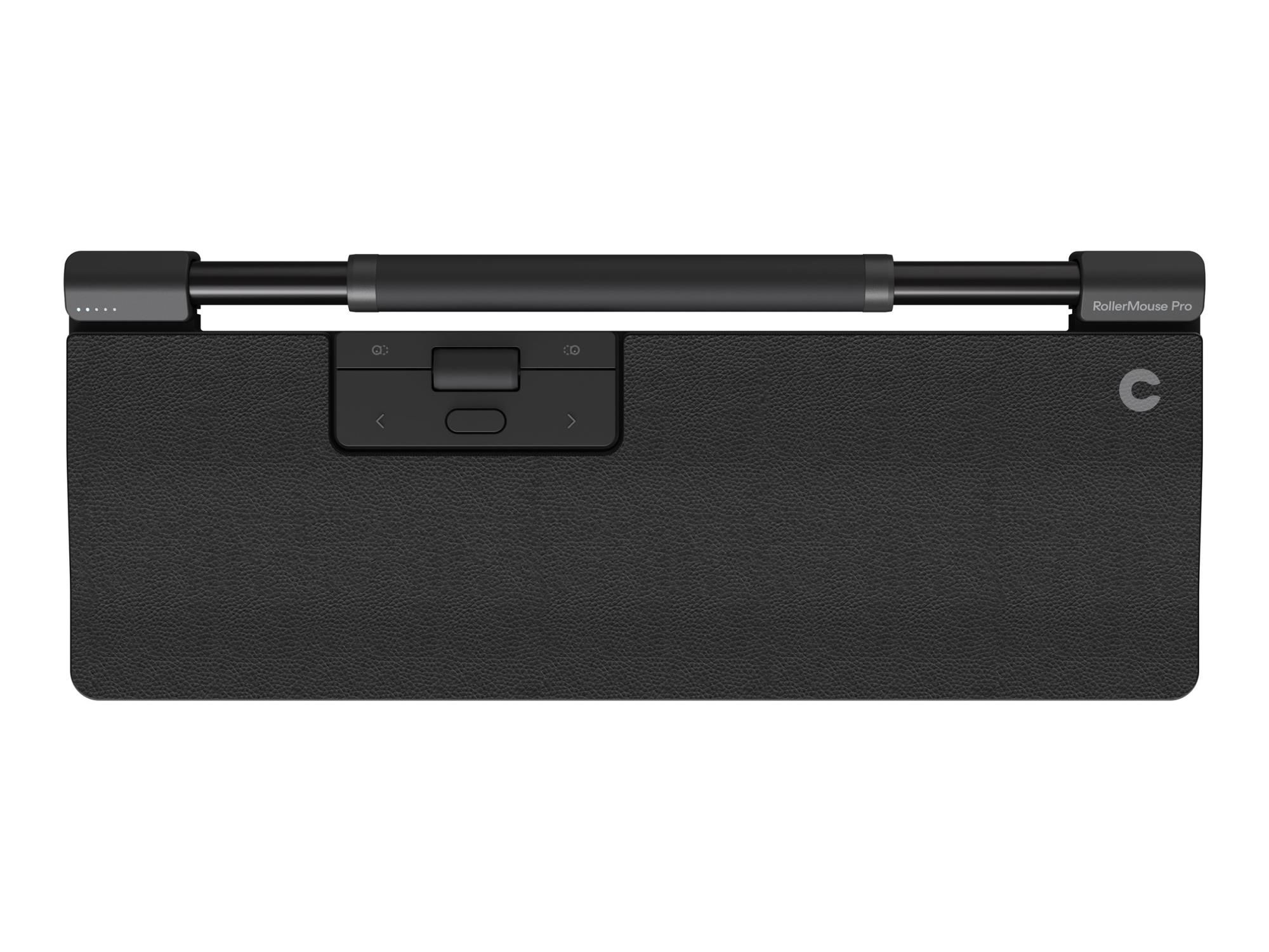 Contour RollerMouse Pro - Zentrale Maus - mit normaler Armauflage und veganem Leder