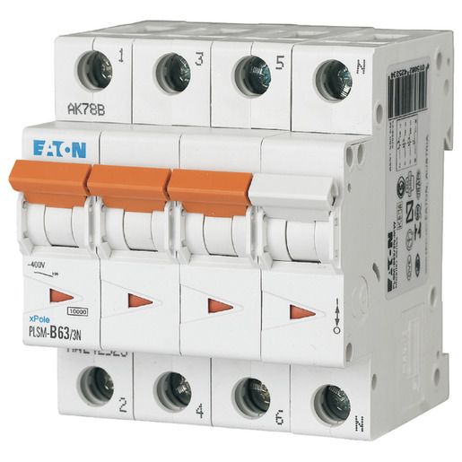 Eaton LEITUNGSSCHUTZSCHALTER / EATON PLSM-C63/3N-MW 242549